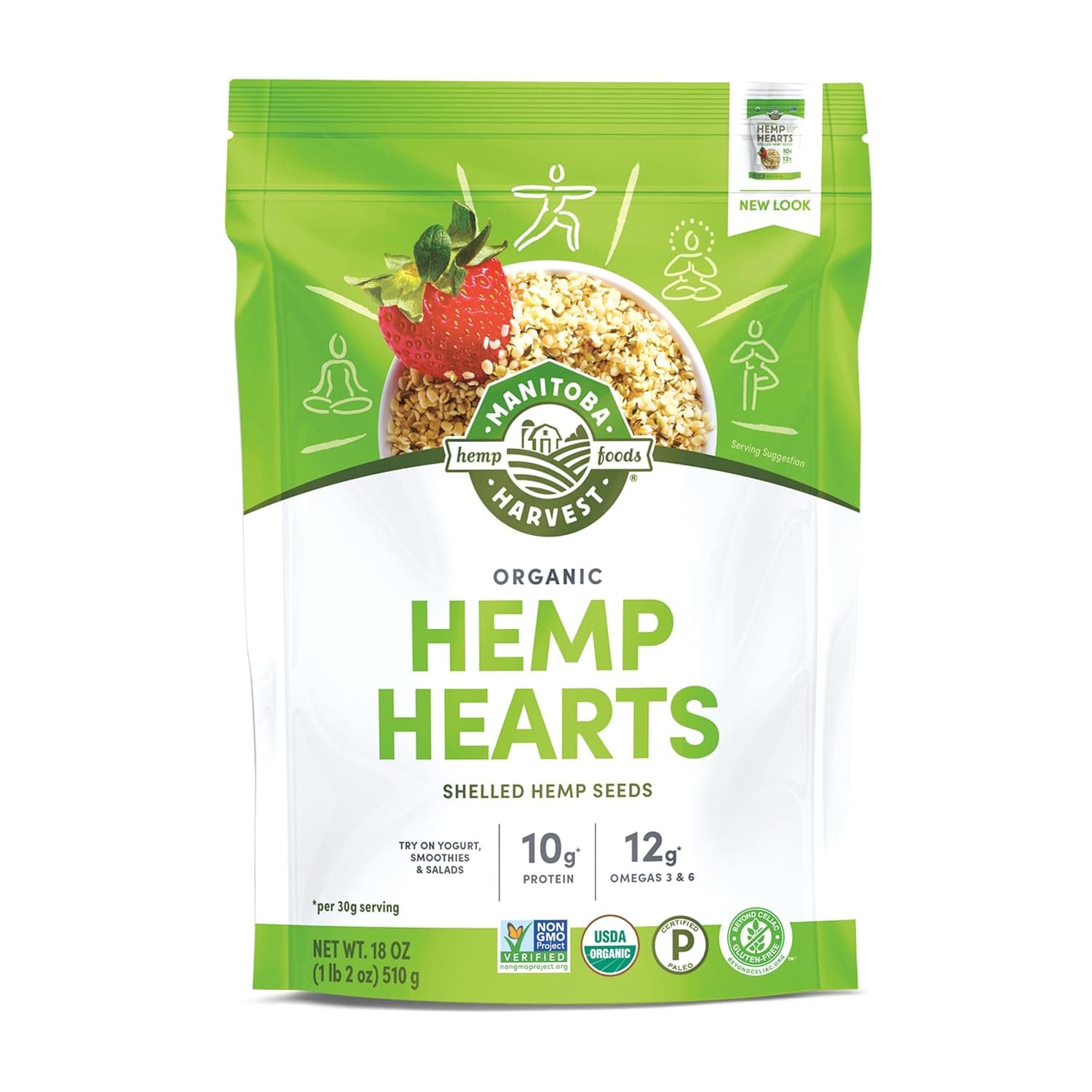 Hemp Hearts Raw Shelled Hemp Seeds