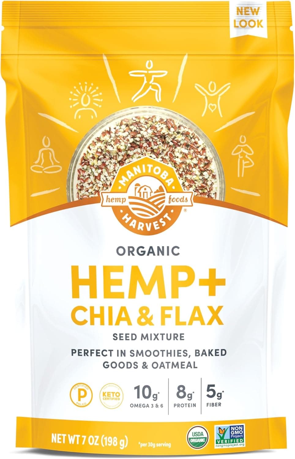 Hemp+ with Chia & Flax Seeds